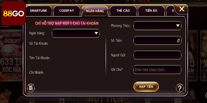Dấu hiệu nhận biết Sunwin lừa đảo qua cách nạp tiền